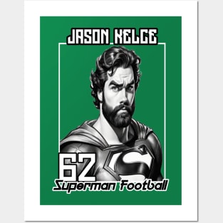Jason Kelce Superman football Posters and Art